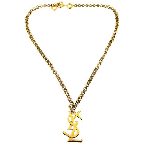 ysl logo|ysl logo necklace.